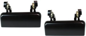 Front Door Handle Pair/Set for Ford Explorer 1995-1997, Right (Passenger) = Left (Driver), Outside, Pair/Set of 2, Primed (Ready to Paint), Without Keyhole, Metal, Replacement