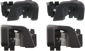Front and Rear Door Handle Pair/Set for 1992 Ford Ranger, Right (Passenger) and Left (Driver), Inside, Black, Replacement Pair/Set of 4
