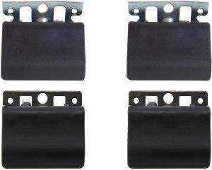 Front and Rear Door Handle Pair/Set for Ford Aerostar (1986-1997) and F-Series Super Duty (1999-2016), Right (Passenger) and Left (Driver), Pair/Set of 4, Inside, Textured Black Replacement. Models: for F-250, F-350, F-450, F-550.