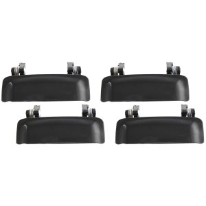 Front and Rear Exterior Door Handle Pair/Set for Ford Explorer 1999-2001, Explorer Sport Trac 2001-2005, Right (Passenger) and Left (Driver), Primed (Ready to Paint) Replacement