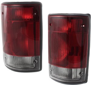 Tail Light Assembly for 2004-2005 Ford Excursion and 2004-2014 Econoline Van, Right (Passenger) & Left (Driver), Replacement Pair/Set