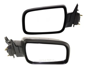 Power Mirror Pair/Set for 2008-2009 Ford Taurus, Manual Folding, Non-Heated, Paintable, Right (Passenger) and Left (Driver) Replacement