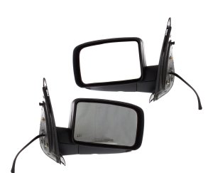 Power Mirror Pair/Set for Ford Expedition 2004-2006, Right (Passenger) and Left (Driver), Non-Towing, Manual Folding, Heated, Paintable, without Auto Dimming, Blind Spot Detection, Memory, Signal Light, Replacement