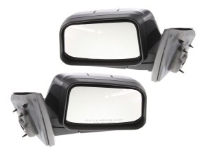 Power Mirror Pair/Set for Ford Edge 2008, Right (Passenger) and Left (Driver), Manual Folding, Non-Heated, Paintable, without Auto Dimming, Blind Spot Detection, Memory, and Signal Light, Replacement