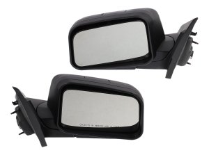 Power Manual Folding Mirror Pair/Set for Ford Edge 2007, Non-Heated, Textured, Without Auto Dimming, Blind Spot Detection, Memory, and Signal Light, Right (Passenger) and Left (Driver) Replacement