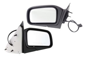 Mirror Pair/Set for Ford Crown Victoria/Grand Marquis 1992-1994, Right (Passenger) and Left (Driver), Power Adjustable, Non-Folding, Non-Heated, Paintable Replacement
