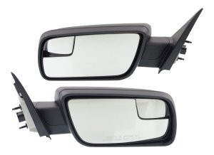 Power Manual Folding Mirror Pair/Set for Ford Flex 2013-2019, Non-Heated, Textured, Right (Passenger) and Left (Driver) Side Replacement