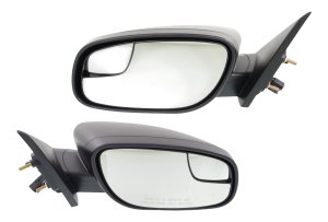 Power Mirror Pair/Set for Ford Taurus 2012-2019, Right (Passenger) and Left (Driver), Manual Folding, Non-Heated, Textured, without Memory and Puddle Light, SE and Police models, without Blind Spot Detection, Replacement