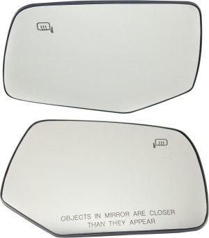 Pair/Set - Heated Mirror Glass for Ford Mariner and Escape 2008-2009, Right (Passenger) and Left (Driver) with Backing Plate, Replacement Set