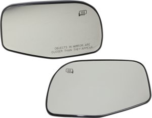 Pair/Set - Heated Mirror Glass for Ford Explorer/Mountaineer 2002-2005, Right (Passenger) and Left (Driver), with Backing Plate Replacement Set