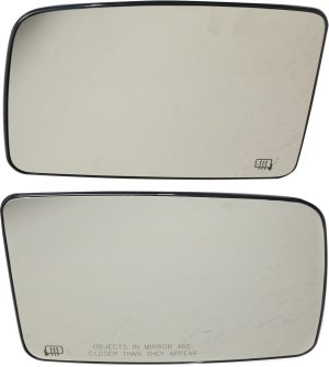 Mirror Glass Replacement Pair/Set for Ford Expedition/Navigator 2003-2006, Right (Passenger) and Left (Driver), Non-Towing, Heated, with Backing Plate, Convenience Package
