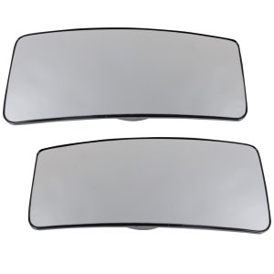 Mirror Glass Replacement Pair/Set for Ford F-150 2007-2012, Right (Passenger) and Left (Driver), Lower, Towing, Non-Heated, without Signal Light