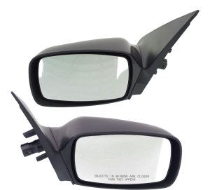 Power Mirror Pair/Set for Ford Contour/Mystique 1995-2000, Right (Passenger) and Left (Driver), Non-Folding, Non-Heated, Paintable Replacement