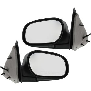 Power Mirror Pair/Set for Ford Crown Victoria 1998-2011, Right (Passenger) and Left (Driver), Manual Folding, Non-Heated, Ready to Paint Replacement