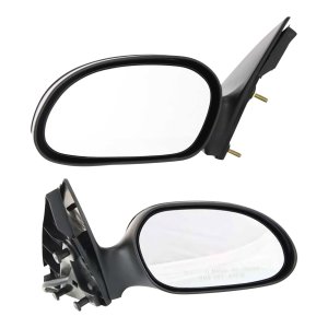 Power Mirror Pair/Set for Mercury Sable (2000-2005) and Ford Taurus (2000-2007), Right (Passenger) and Left (Driver), Non-Folding, Non-Heated, Textured, without Puddle Light, Replacement