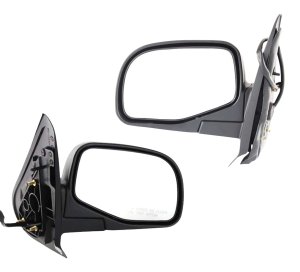 Power Mirror Pair/Set for 2001-2005 Ford Explorer Sport Trac, Manual Folding, Non-Heated, Textured, Right (Passenger) and Left (Driver) Side, Replacement