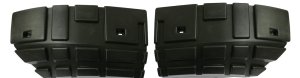 Front Bumper Support Pair/Set for GMC Sierra 1500 (2007-2013), Right (Passenger) and Left (Driver) Front Section, New Body Style, Plastic Replacement