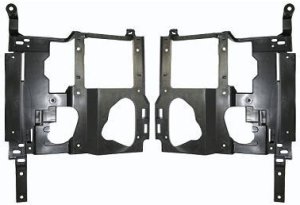 Headlight Bracket Pair/Set for GMC Sierra P/U 2003-2006, Right (Passenger) and Left (Driver) Support, Includes 2007 Classic- Replacement