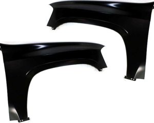 Front Fender Pair/Set for GMC Envoy 2002-2009, Primed (Ready to Paint), Right (Passenger) and Left (Driver), Replacement