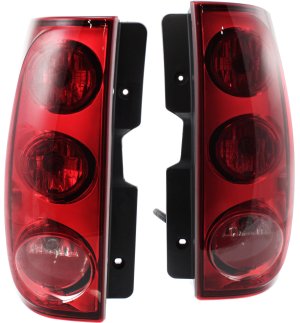 Tail Light Assembly Pair/Set for GMC Yukon 2007-2014, Yukon XL 2007-2011, Right (Passenger) and Left (Driver) Fit, SLE/SLT Models, Replacement