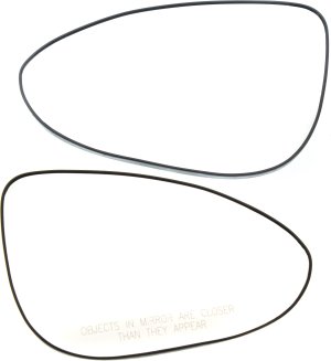 Mirror Glass Pair/Set for Chevrolet Sonic 2012-2020, Right (Passenger) and Left (Driver), Non-Heated, with Backing Plate, Replacement