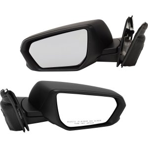 Mirror Pair/Set for GMC Terrain/Chevrolet Equinox 2018-2023, Right (Passenger) and Left (Driver), Power, Manual Folding, Heated, Paintable, Without Blind Spot Detection and Signal Light, Excluding Denali Model, Replacement