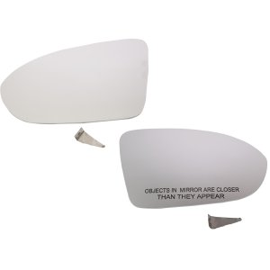 Mirror Glass Pair/Set for Chevrolet Cruze 2016-2019, Right (Passenger) and Left (Driver), Non-Heated, with Backing Plate, without Blind Spot Detection, Sedan/Hatchback 2019-2019 Replacement