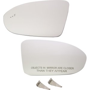 Mirror Glass Replacement Pair/Set for Chevrolet Cruze 2016-2019, Right (Passenger) and Left (Driver), Heated, with Backing Plate, with Blind Spot Detection