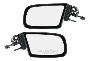 Power Mirror Pair/Set for 1989-1996 Buick Regal, Non-Folding, Non-Heated, Paintable, Right (Passenger) and Left (Driver), Replacement