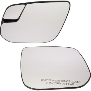 Pair/Set - Heated Mirror Glass for Chevrolet Canyon 2015-2022/Colorado 2015-2022, Right (Passenger) and Left (Driver), with Backing Plate, Replacement Set