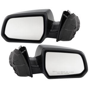 Power Mirror Pair/Set for GMC Acadia 2017-2019, Right (Passenger) and Left (Driver), Manual Folding, Heated, Paintable, without Auto Dimming, Blind Spot Detection, with Memory and Signal Light Replacement
