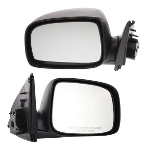 Pair/Set - Manual Adjust and Folding Mirrors for 2004-2012 Colorado/Canyon, Right (Passenger) and Left (Driver), Non-Heated, Textured Replacement