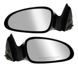 Power Mirror Pair/Set for Chevrolet Monte Carlo 2000-2007, Right (Passenger) and Left (Driver), Non-Folding, Heated, Paintable Replacement 