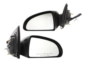 Power Non-Folding Non-Heated Paintable Mirror Pair/Set for 2005-2010 Chevrolet Cobalt Sedan, Right (Passenger) and Left (Driver) Side Replacement