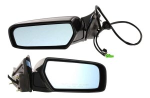 Power Heated Paintable Manual Folding Mirror Pair/Set for 2003-2007 CTS, Right (Passenger) and Left (Driver), with Memory, without Auto Dimming, Blind Spot Detection, Signal Light, Replacement