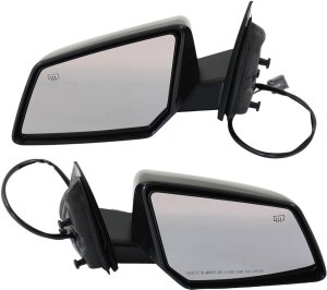 Pair/Set - Power Heated Paintable Manual Folding Mirrors for Saturn Outlook 2008-2010, Right (Passenger) and Left (Driver), with Signal Light, Replacement Set