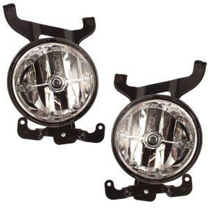 Front Fog Light Assembly Pair/Set for 2003-2006 Hyundai Accent, Right (Passenger) and Left (Driver), Suitable for Hatchback/Sedan, Replacement