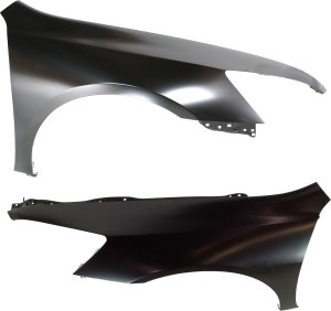 Front Fender Pair/Set for Honda Accord 2003-2007, Right (Passenger) and Left (Driver), Primed (Ready to Paint), Coupe, Replacement