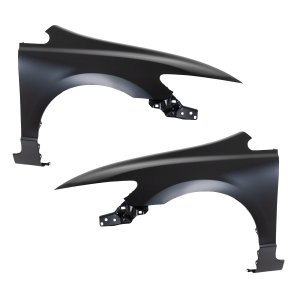 Front Fender Pair/Set for Honda Civic Sedan 2006-2011, Primed (Ready to Paint), Right (Passenger) and Left (Driver), Excluding MUGEN Si, Replacement