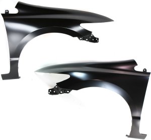 Front Fender Pair/Set for Honda Civic 2006-2011 Coupe, Right (Passenger) and Left (Driver), Primed (Ready to Paint), Replacement