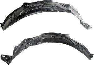 Front Fender Liner Pair/Set for 2001-2003 Honda Civic, Right (Passenger) and Left (Driver) Sides Replacement