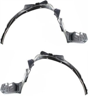 Front Fender Liner Pair/Set for 2003-2007 Honda Accord Coupe, Right (Passenger) and Left (Driver) Replacement