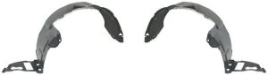 Front Fender Liner Pair/Set for Hyundai Santa Fe 2001-2006, Right (Passenger) and Left (Driver), Replacement