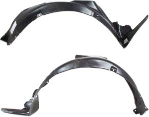 Front Fender Liner Pair/Set for Hyundai Accent 2003-2006, Right (Passenger) and Left (Driver) Sides Replacement