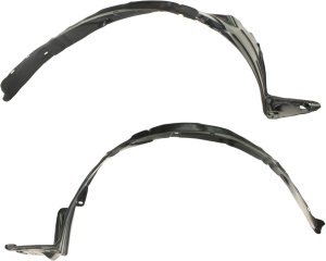 Front Fender Liner Pair/Set for 2005 Honda Civic Coupe/Sedan, Right (Passenger) and Left (Driver), Replacement