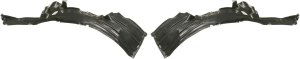 Front Fender Liner Pair/Set for 2000-2006 Honda Insight, Right (Passenger) and Left (Driver), Front Section Replacement