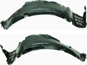 Front Fender Liner Pair/Set for 2006-2008 Hyundai Sonata, Right (Passenger) and Left (Driver) Sides, Plastic Replacement
