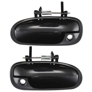 Front Exterior Door Handle Pair/Set for 1996-2000 Honda Civic, Right (Passenger) and Left (Driver) Replacement