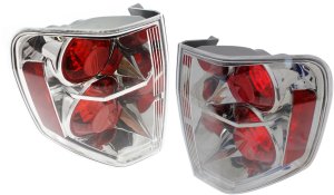 Tail Light for 2006-2008 Honda Pilot, Right (Passenger) and Left (Driver), with Lens and Housing, Replacement Pair/Set