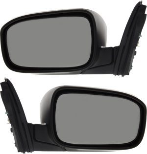 Mirror Pair/Set for Honda Accord 2003-2007, Right (Passenger) and Left (Driver), Power Adjustment, Manual Folding, Heated, Paintable, Without Auto Dimming, Blind Spot Detection, Memory Function, Signal Light, Suitable for Japan/USA Built Vehicle, Replacement